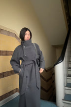 Ella |  High-Neck Wrap Coat
