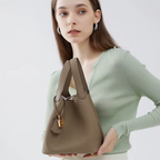 Ella | LEATHER BUCKET HANDBAG