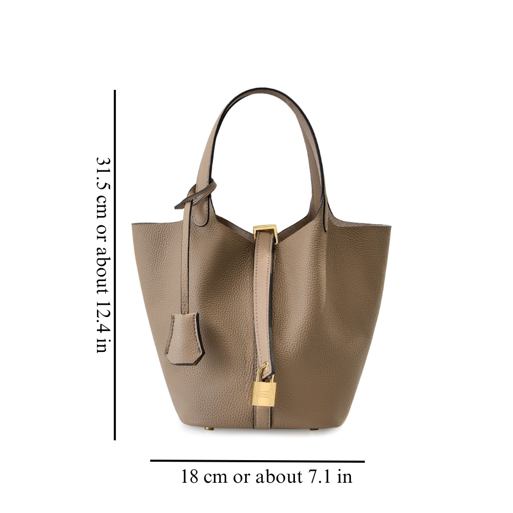 Ella | LEATHER BUCKET HANDBAG