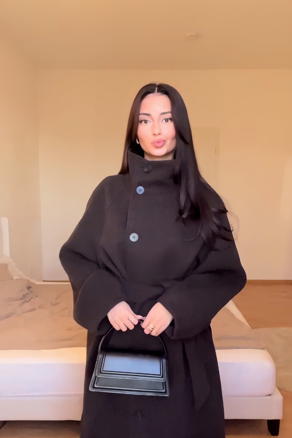 Ella |  High-Neck Wrap Coat