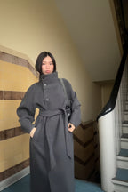 Ella |  High-Neck Wrap Coat