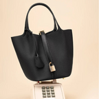 Ella | LEATHER BUCKET HANDBAG