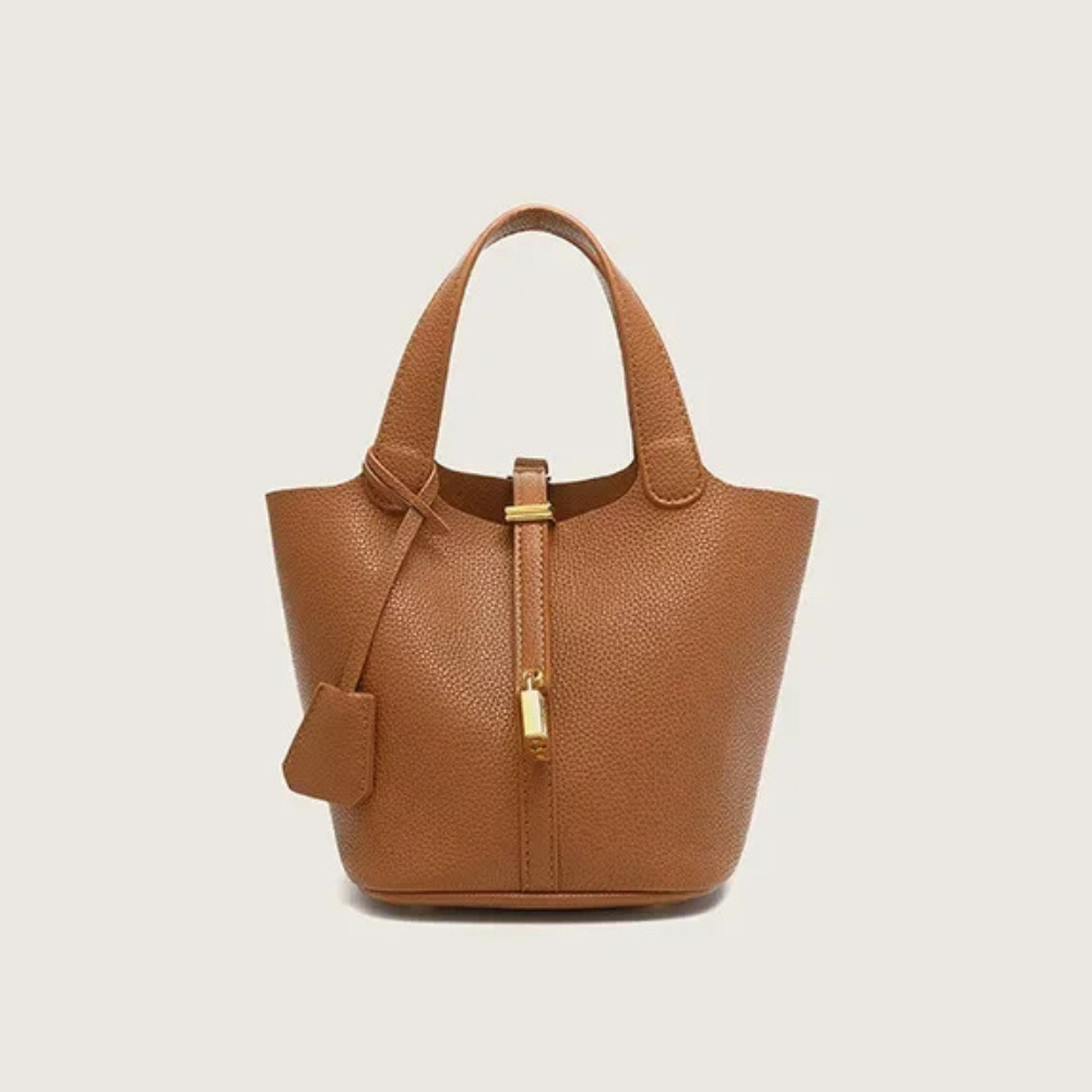 Ella | LEATHER BUCKET HANDBAG