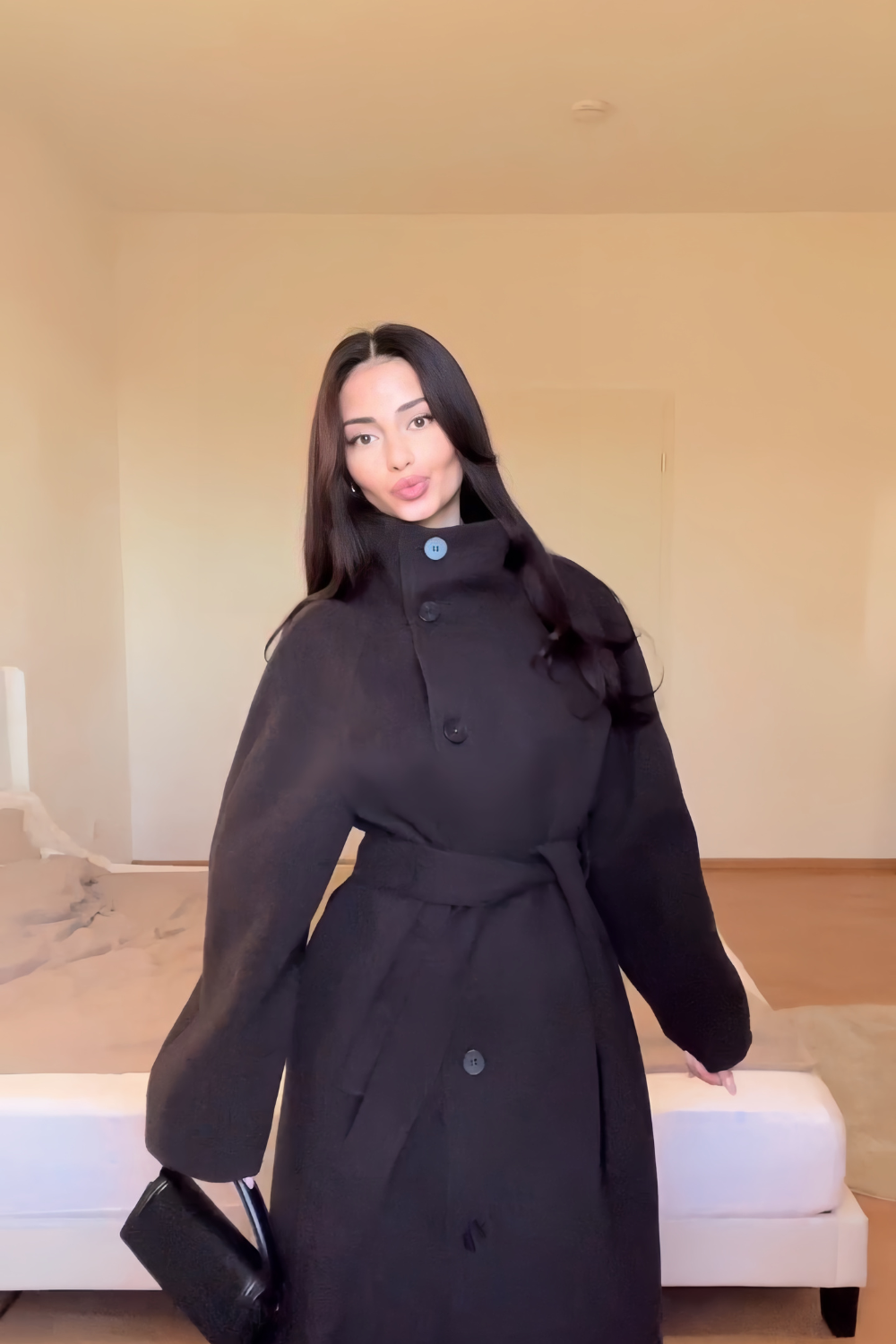 Ella |  High-Neck Wrap Coat