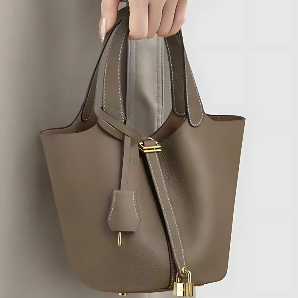 Ella | LEATHER BUCKET HANDBAG
