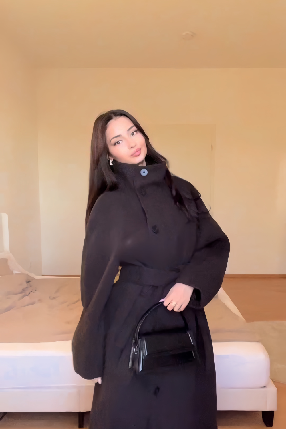 Ella |  High-Neck Wrap Coat