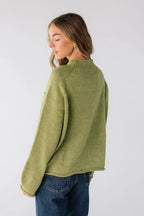 Emma | Olive Knit Sweater