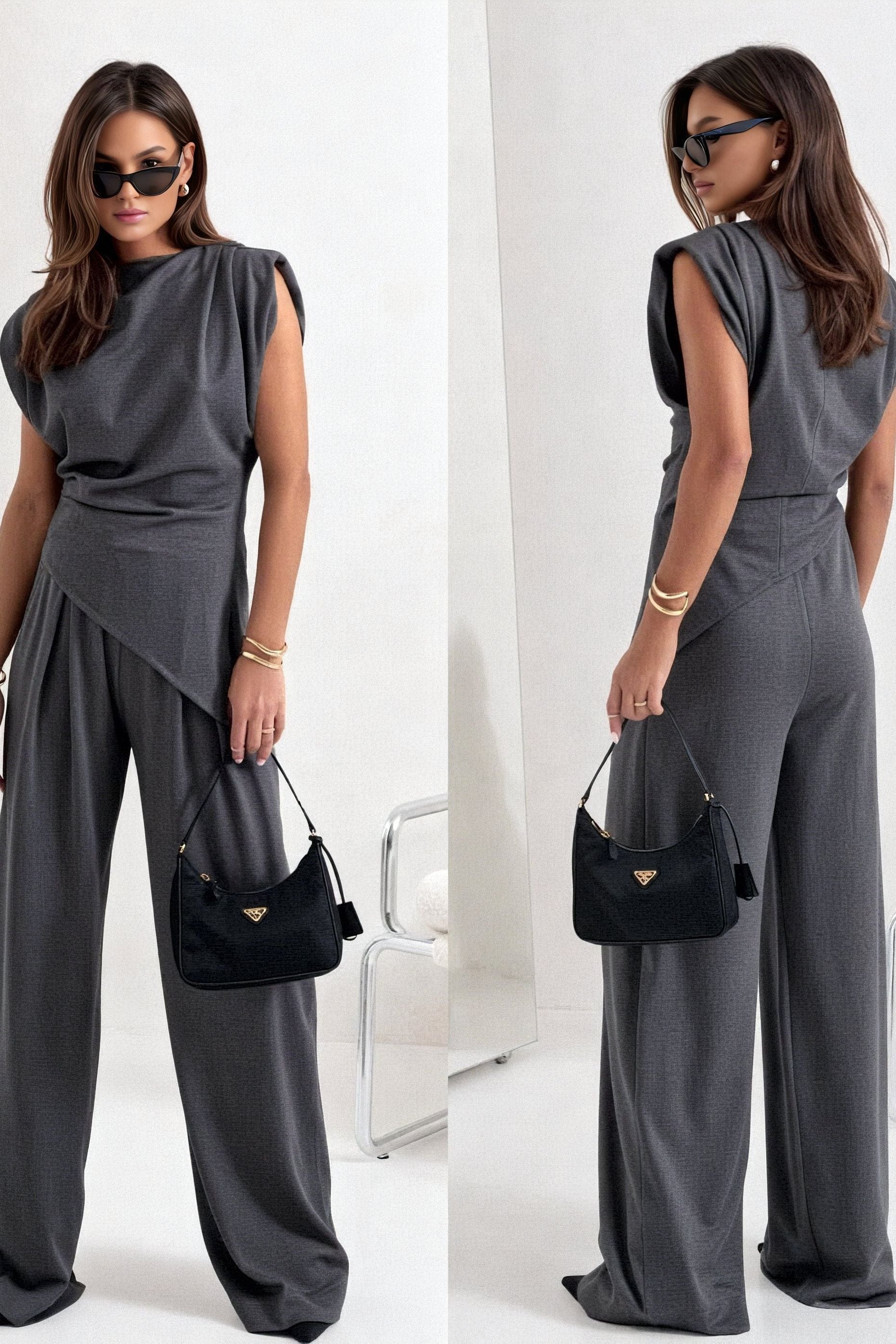 Aveline | Sleeveless Two-Piece Set