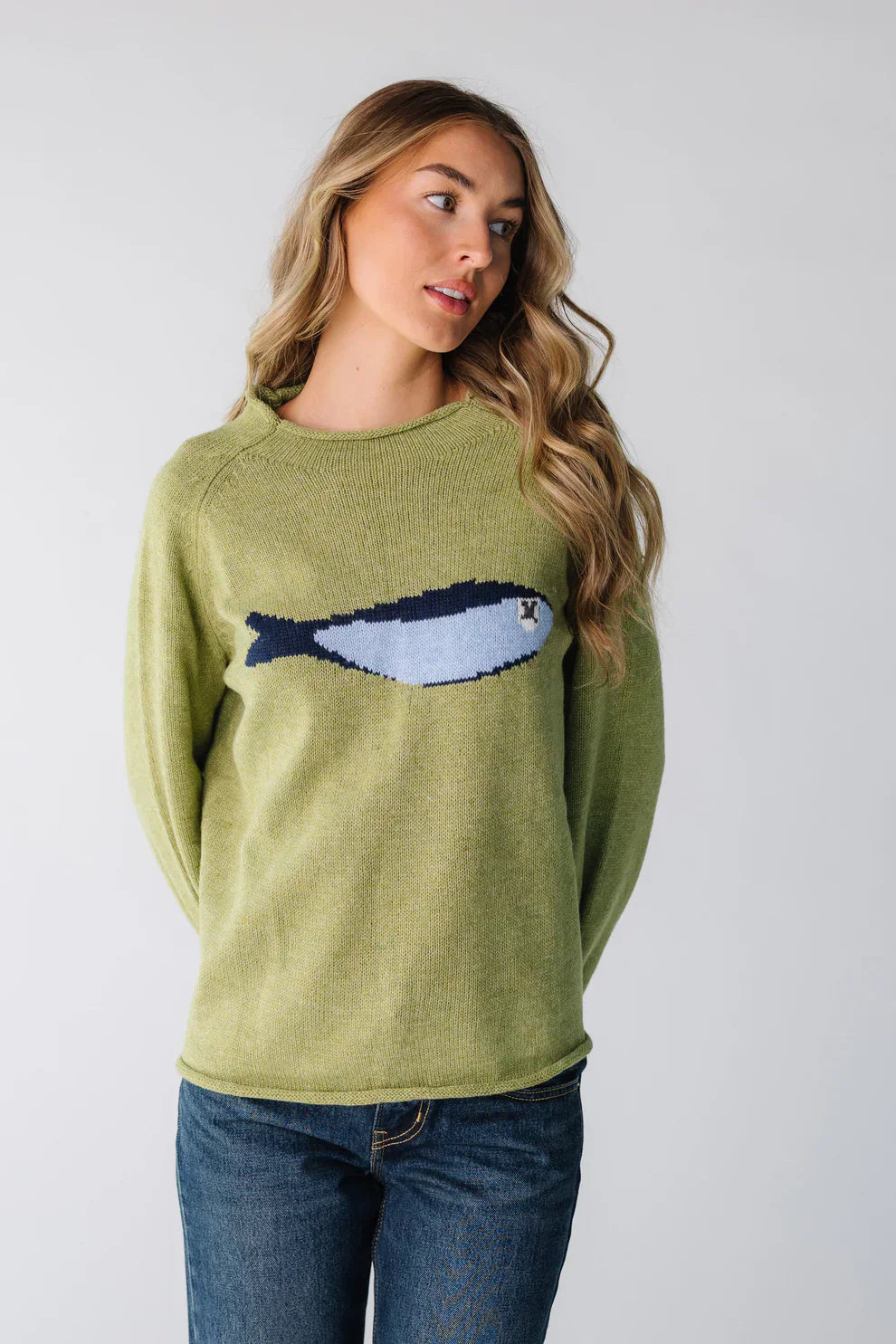 Emma | Olive Knit Sweater