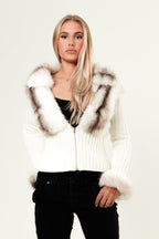 Evy | Fur Cardigan