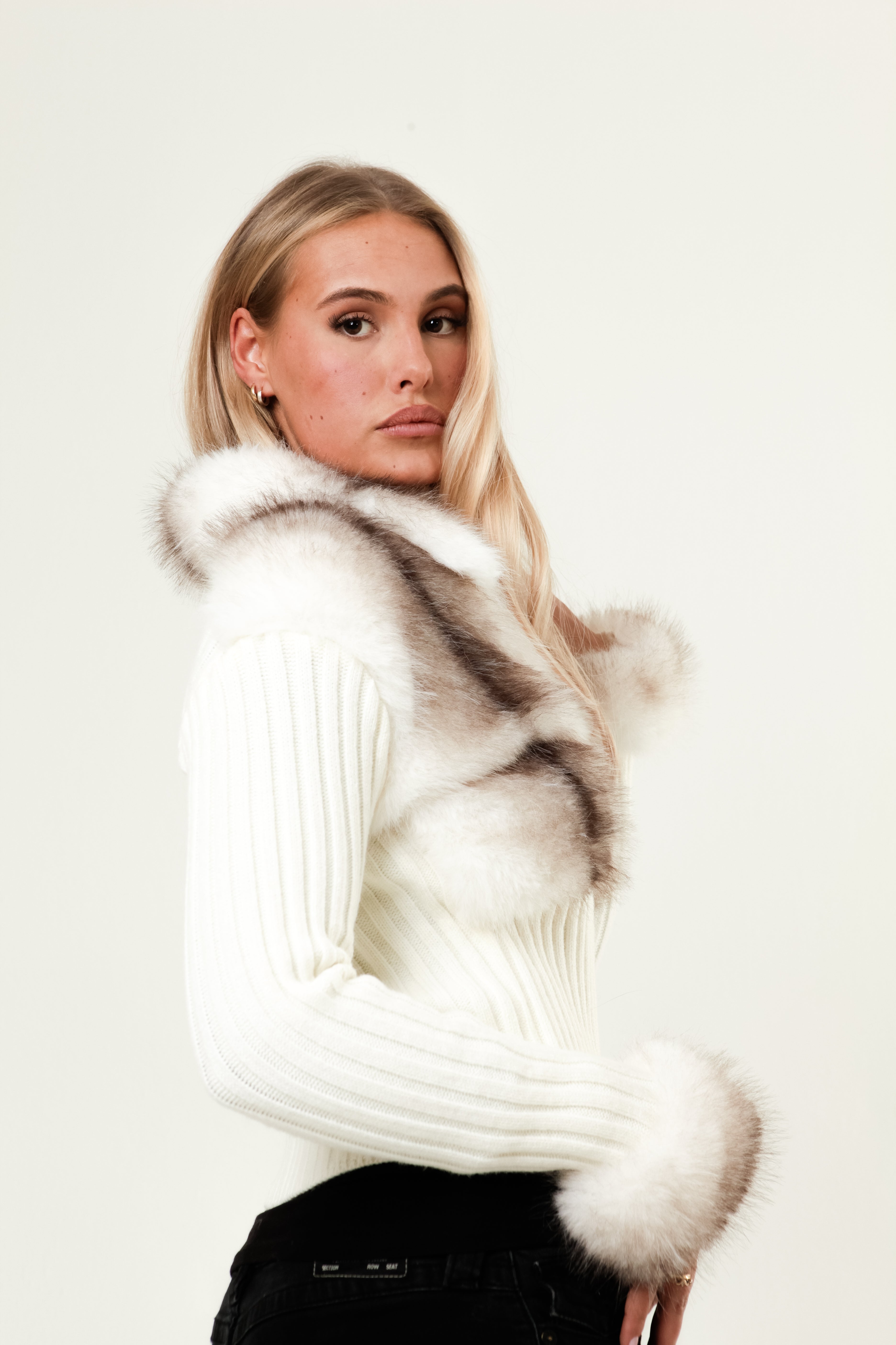 Evy | Fur Cardigan
