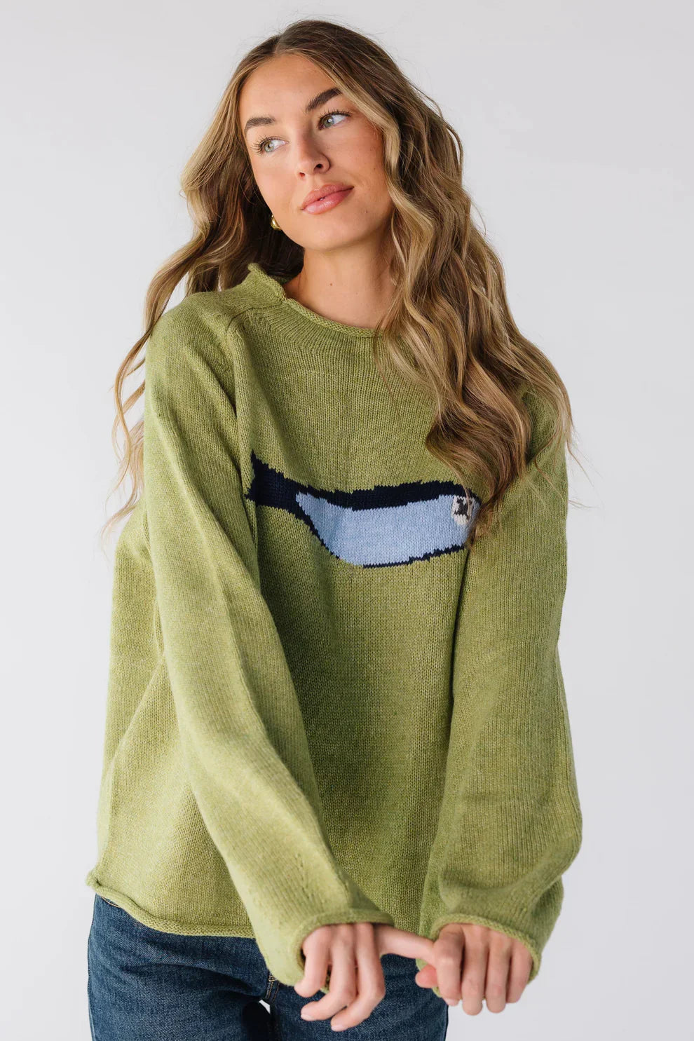 Emma | Olive Knit Sweater