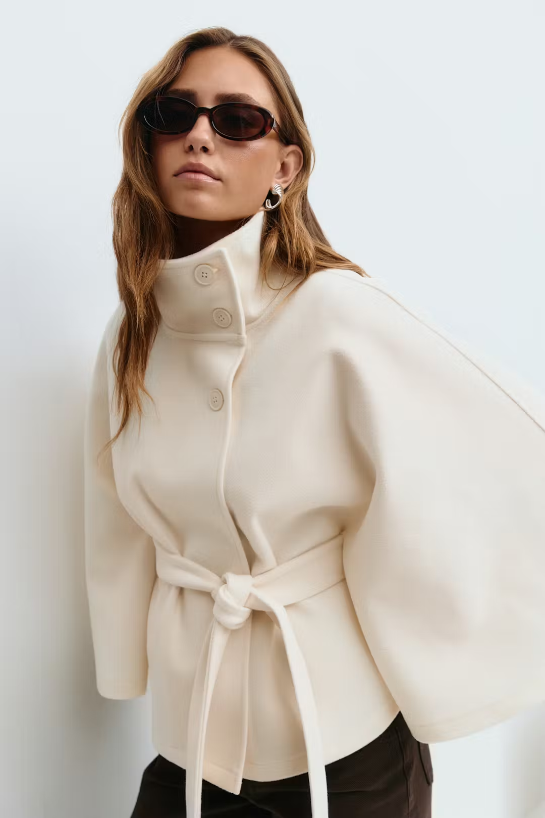 Gianna | Cape Belt Coat