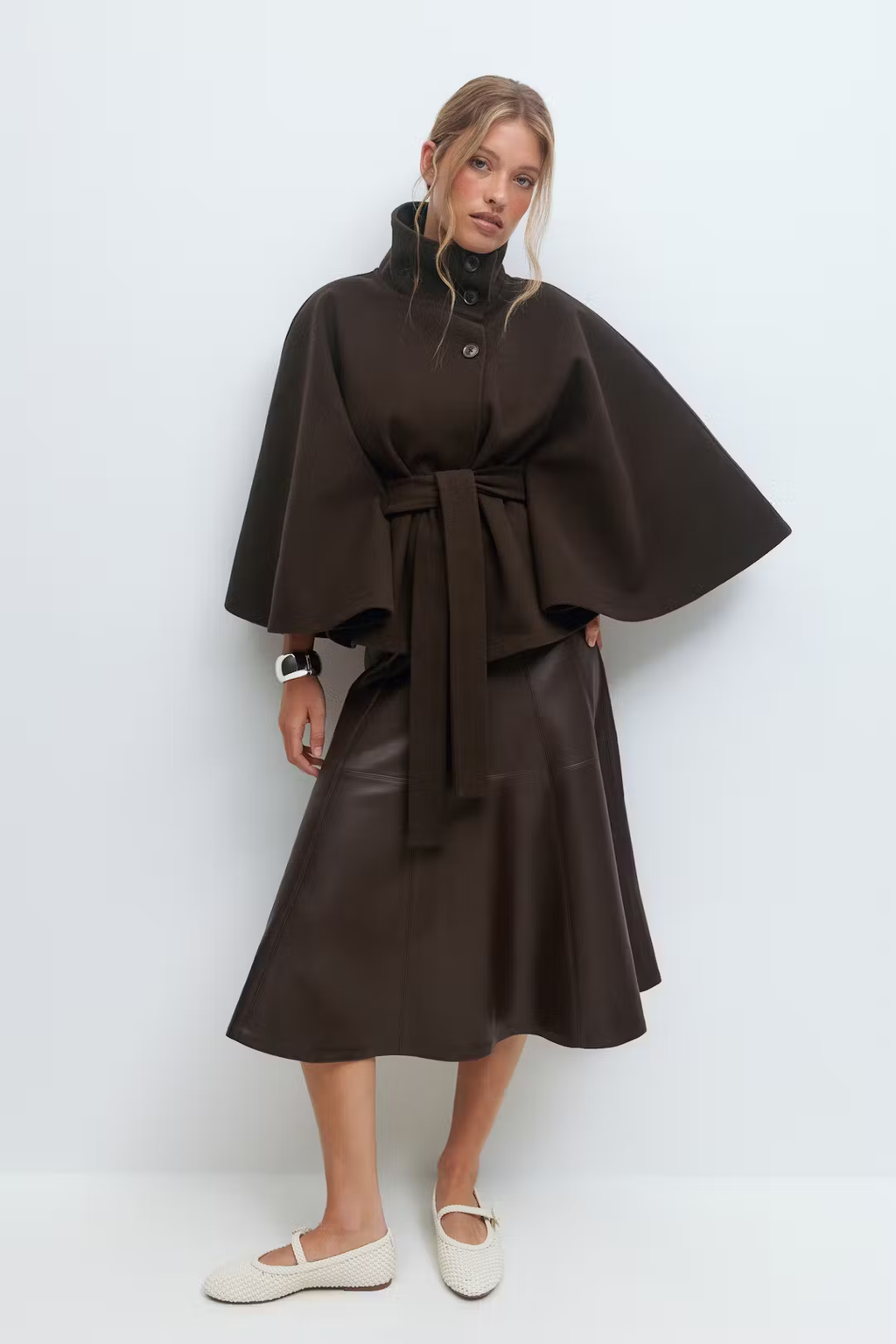 Gianna | Cape Belt Coat