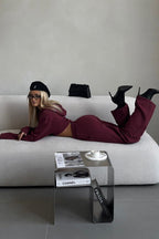 Amelia - Cropped Hoodie Set