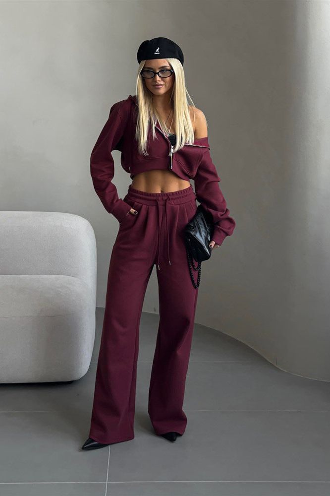Amelia - Cropped Hoodie Set