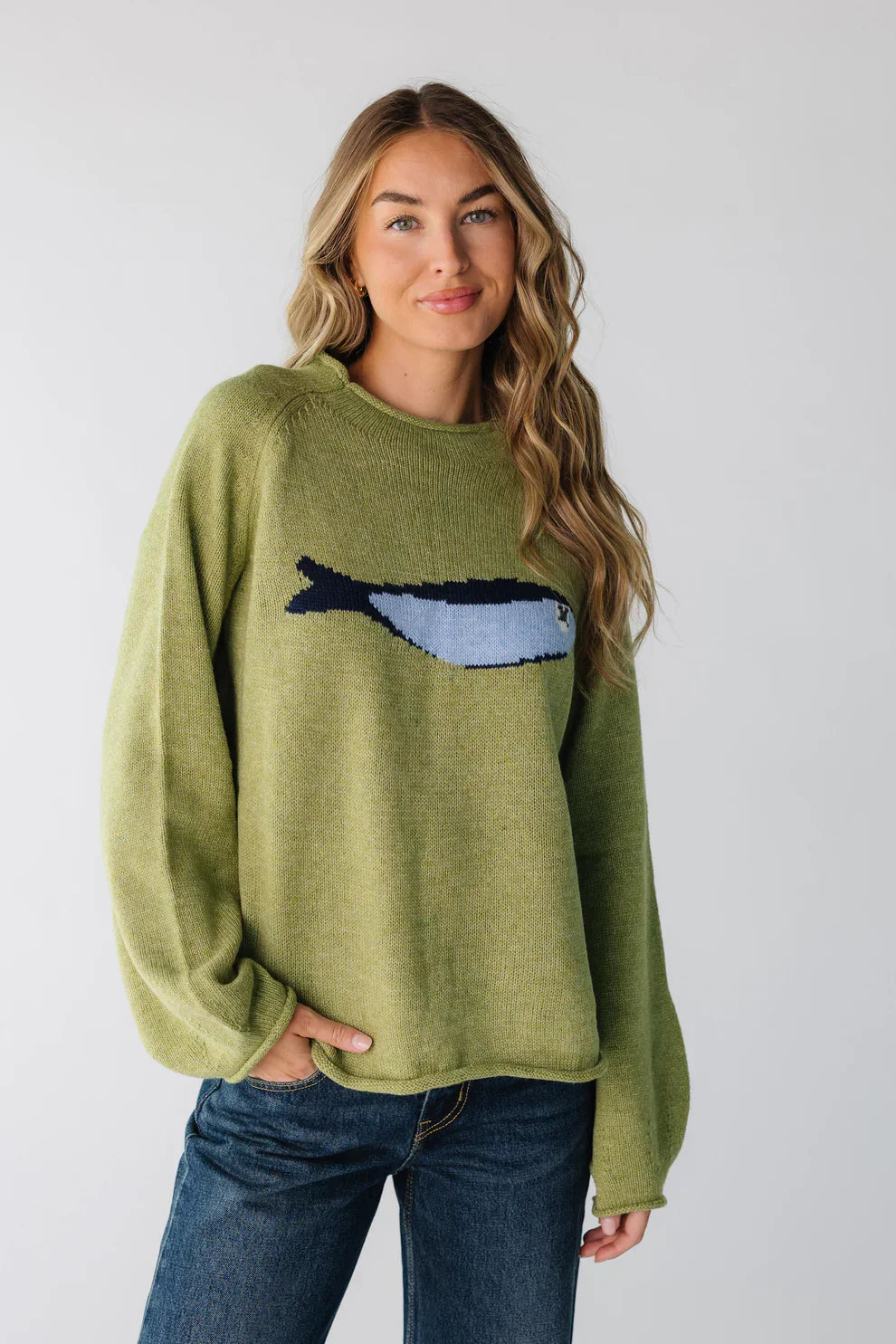 Emma | Olive Knit Sweater