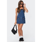 Alina | Overall Denim Mini Dress