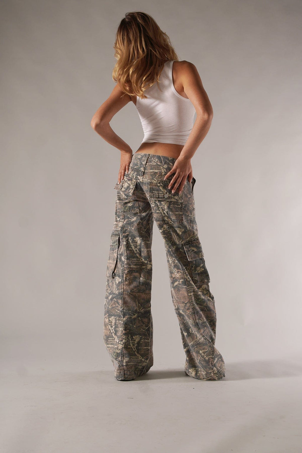 Clara | Camo Cargo Pants