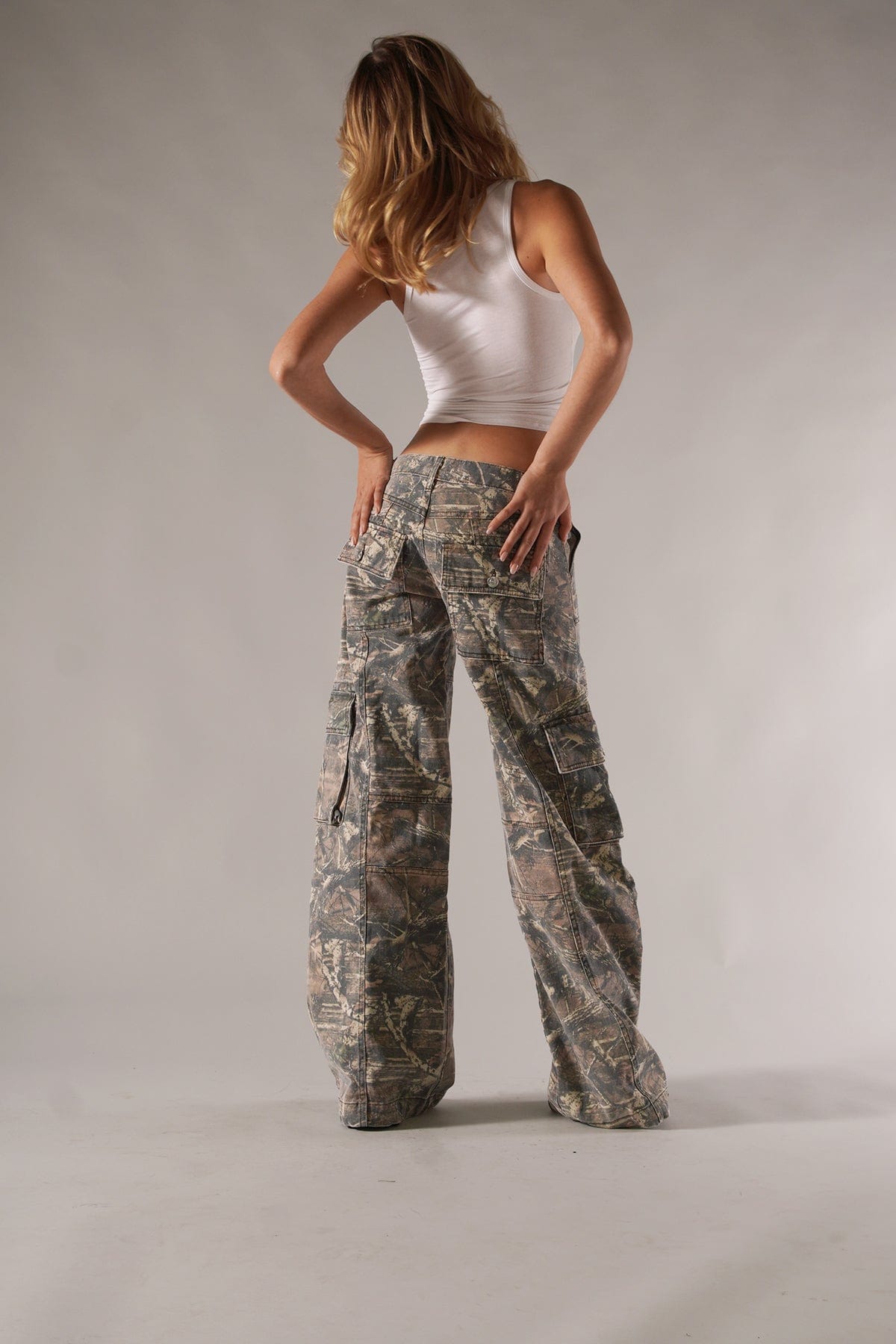 Clara | Camo Cargo Pants